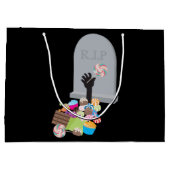 Dood door Snoep Halloween Design Groot Cadeauzakje (Achterkant)