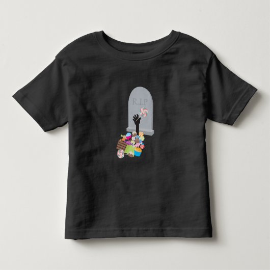 Dood door Snoep Halloween Design Kinder Shirts (Voorkant)
