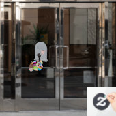 Dood door Snoep Halloween Design Raamsticker (Kantoordeur)