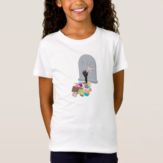 Dood door Snoep Halloween Design T-shirt (Voorkant)