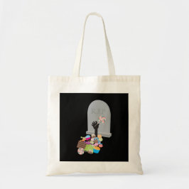 Dood door Snoep Halloween Design Tote Bag