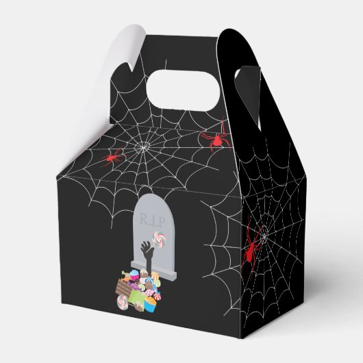 Dood door Snoep Halloween Party Bedankdoosjes (Achterkant)