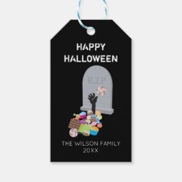 Dood door Snoep Halloween Party Cadeaulabel
