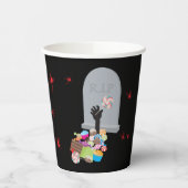 Dood door Snoep Halloween Party Papieren Bekers (Links)