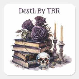 Dood door TBR, Boekliefhebber Vierkante Sticker