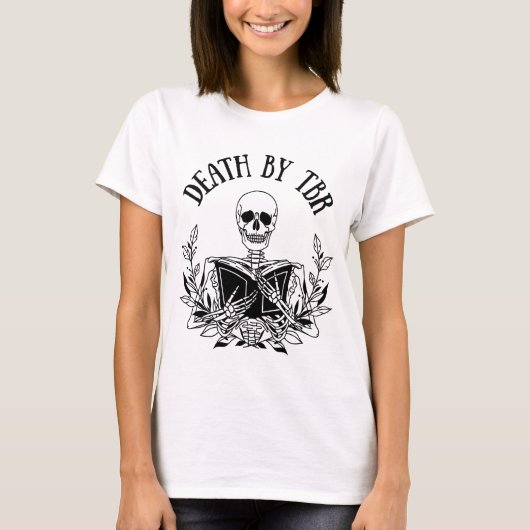 Dood door TBR-shirt, koekje, bibliopfiel T-shirt (Voorkant)