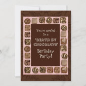 Dood door uitnodiging van Chocolate Birthday (Voorkant)