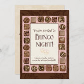 Dood door uitnodiging van de Chocolate Bunco-parti (Voorkant / Achterkant)