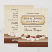 Dood door Vrijgezellenfeest van chocolade Kaart (Voorkant / Achterkant)