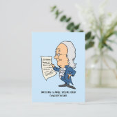 Dood en belastingen citeren grappig spel over woor briefkaart (Staand voorkant)