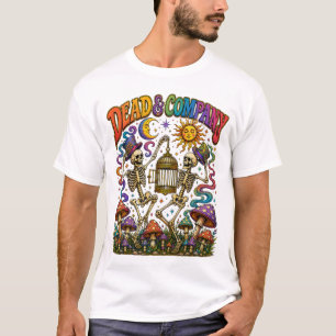 Dood en dansende skelet paddenstoel tee t-shirt