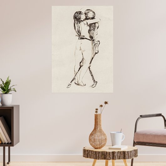 Dood en de vrouw: Munch's spookachtige elegantie Poster (Woonkamer 3)