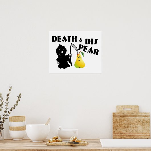Dood en dis Pear Poster (Keuken)