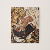 Dood en het meisje door Egon Schiele Legpuzzel (Verticaal)