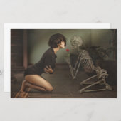 Dood en jonge vrouw briefpapier (Voorkant / Achterkant)