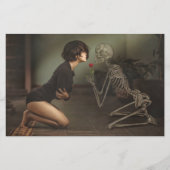 Dood en jonge vrouw briefpapier (Voorkant)