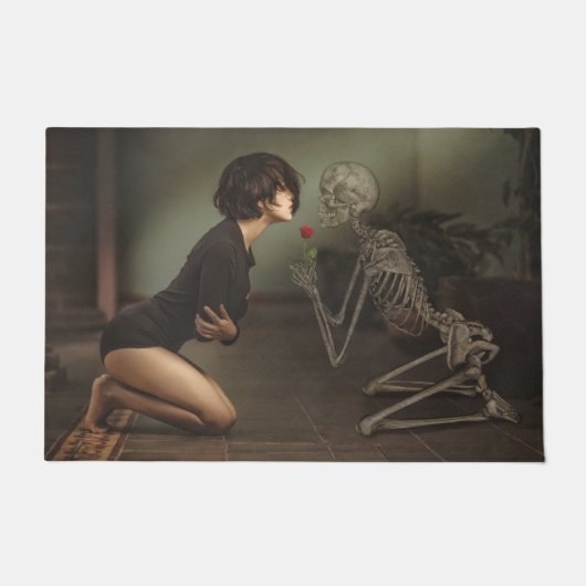 Dood en jonge vrouw deurmat (Voorkant)