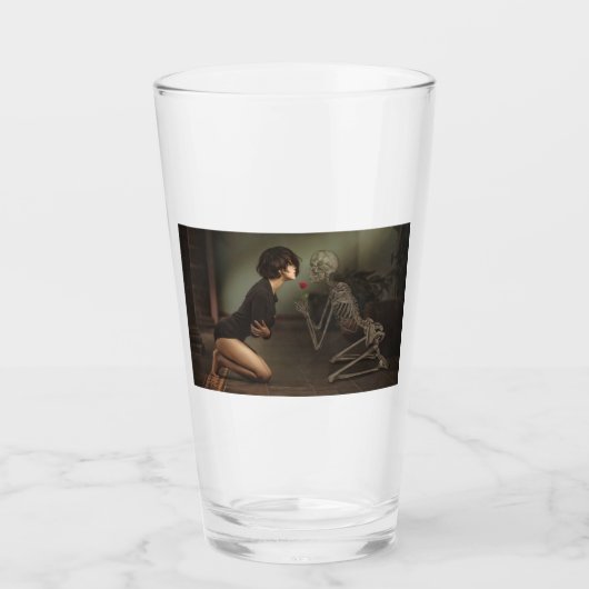 Dood en jonge vrouw glas (Voorkant)