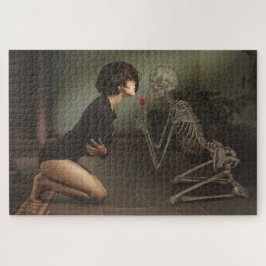 Dood en jonge vrouw legpuzzel