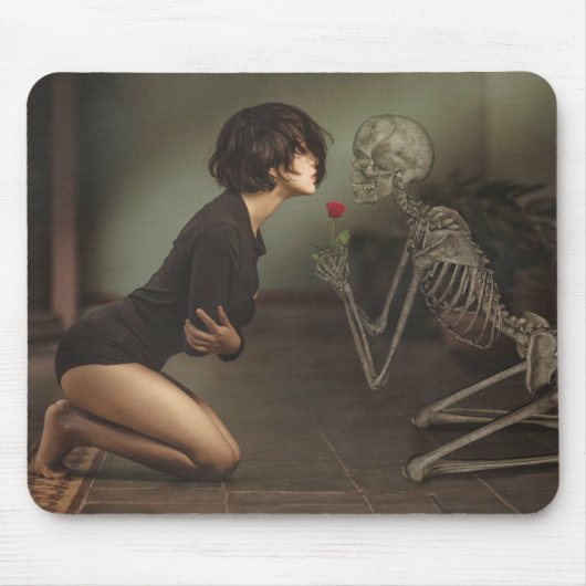 Dood en jonge vrouw muismat (Voorkant)