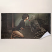 Dood en jonge vrouw strandlaken (Voorkant)