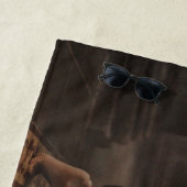 Dood en jonge vrouw strandlaken (In situ)