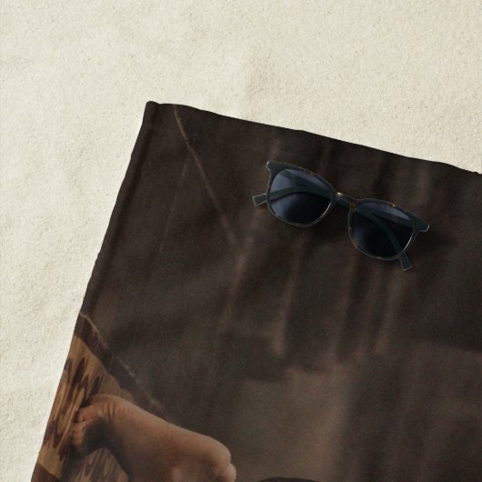 Dood en jonge vrouw strandlaken (In situ)