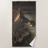 Dood en jonge vrouw strandlaken (Voorkant)