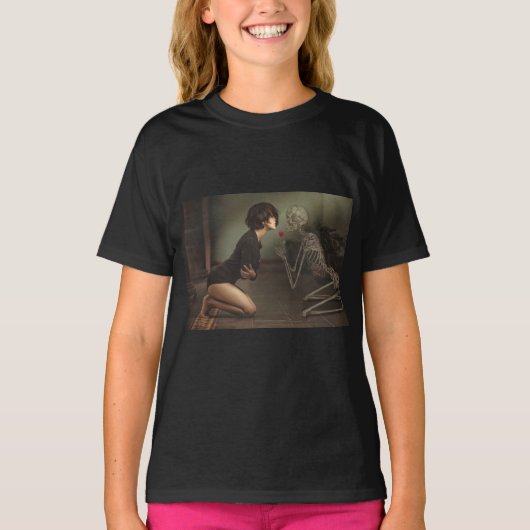 Dood en jonge vrouw t-shirt (Voorkant)