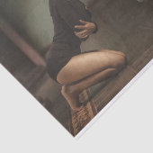 Dood en jonge vrouw tissuepapier (Detail)