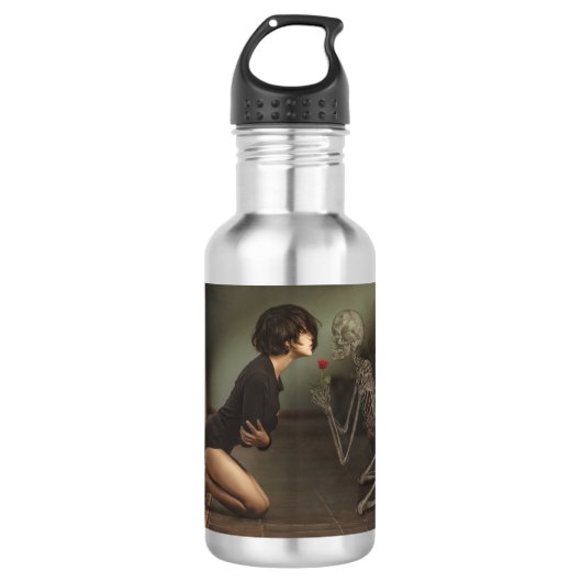 Dood en jonge vrouw waterfles  (Voorkant)