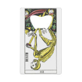 Dood en Kaarten van de duivel Creditkaart Flessenopener (Voorkant)