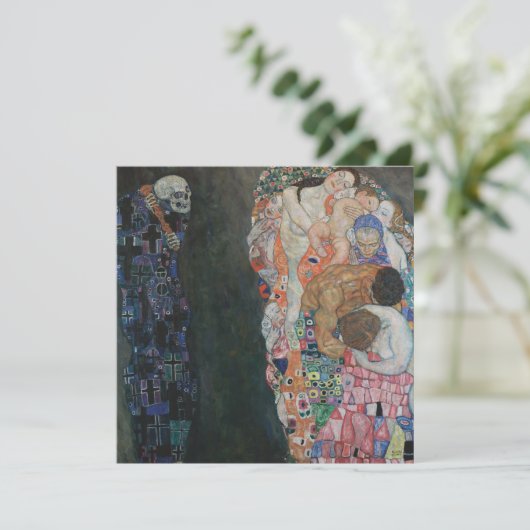 Dood en leven door Gustav Klimt  Art Nouveau (Staand voorkant)
