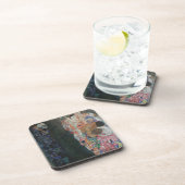Dood en leven door Gustav Klimt  Art Nouveau Bier Onderzetter (Rechterzijde)