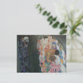Dood en leven door Gustav Klimt  Art Nouveau Briefkaart (Staand voorkant)