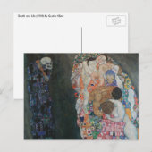 Dood en leven door Gustav Klimt  Art Nouveau Briefkaart (Voorkant / Achterkant)