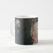 Dood en leven door Gustav Klimt  Art Nouveau Koffiemok (Voorkant links)