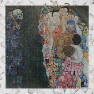 Dood en leven door Gustav Klimt  Art Nouveau Legpuzzel