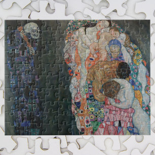 Dood en leven door Gustav Klimt  Art Nouveau Legpuzzel