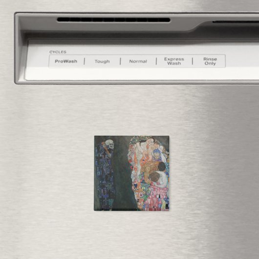 Dood en leven door Gustav Klimt  Art Nouveau Magneet (Insitu (Vaatwasser))