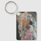 Dood en leven door Gustav Klimt  Art Nouveau Sleutelhanger (Voorkant)