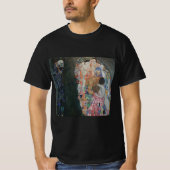 Dood en leven door Gustav Klimt Art Nouveau T-shirt (Voorkant)