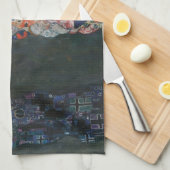 Dood en leven door Gustav Klimt  Art Nouveau Theedoek (Quarter Fold)