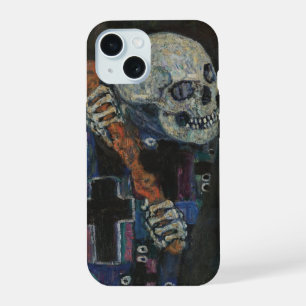 Dood en Leven door Gustav Klimt Vintage Art Nouvea iPhone 15 Case