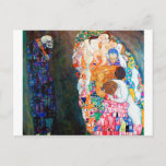 Dood en leven, Gustav Klimt Briefkaart<br><div class="desc">Gustav Klimt (14 juli 1862 - 6 februari 1918) was een Oostenrijkse symboliek schilder en een van de meest prominente leden van de Wenen Secessiebeweging. Klimt wordt genoteerd voor zijn schilderijen, moorden, schetsen en andere voorwerpen. Naast zijn figuurwerk, dat onder meer bestaat uit aantijgingen en portretten, schilderde hij landschappen. Onder...</div>