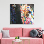 Dood en Leven | Gustav Klimt | Canvas Afdruk (Insitu (Woonkamer))