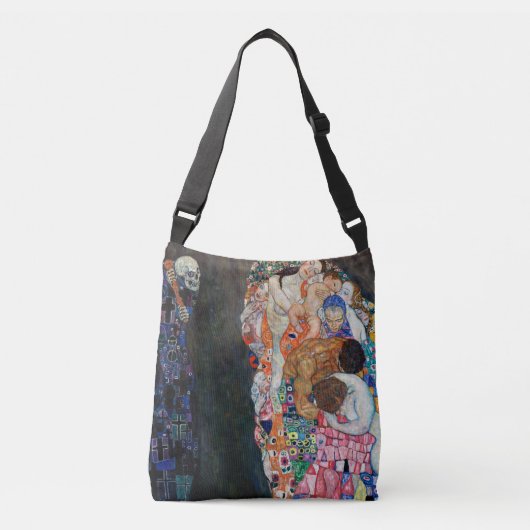 Dood en Leven | Gustav Klimt | Crossbody Tas (Voorkant)