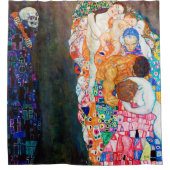 Dood en leven, Gustav Klimt Douchegordijn (Voorkant)