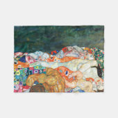 Dood en leven Gustav Klimt Fleece Deken (Voorkant (Horizontaal))