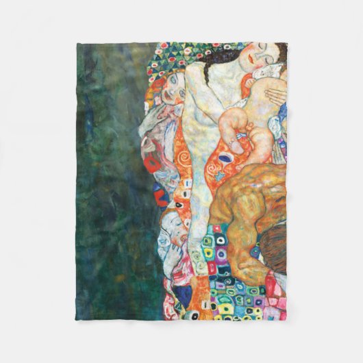 Dood en leven Gustav Klimt Fleece Deken (Voorkant)